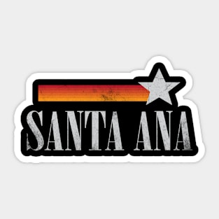 Santa Ana California Vintage-Style Sticker